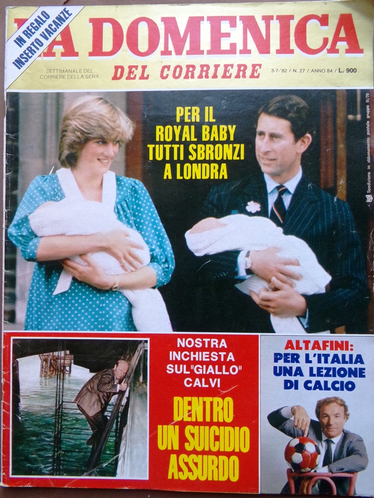 La Domenica del Corriere 3 Luglio 1982 Diana Royal Baby …