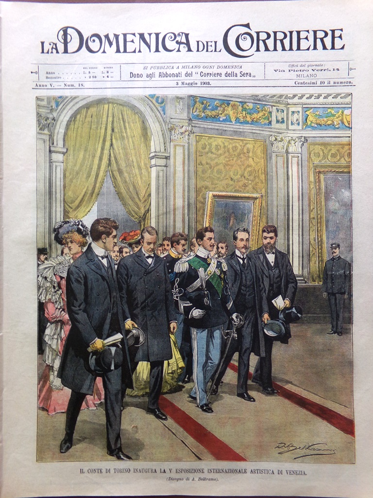 La Domenica del Corriere 3 Maggio 1903 Castelfidardo Topinambour San …