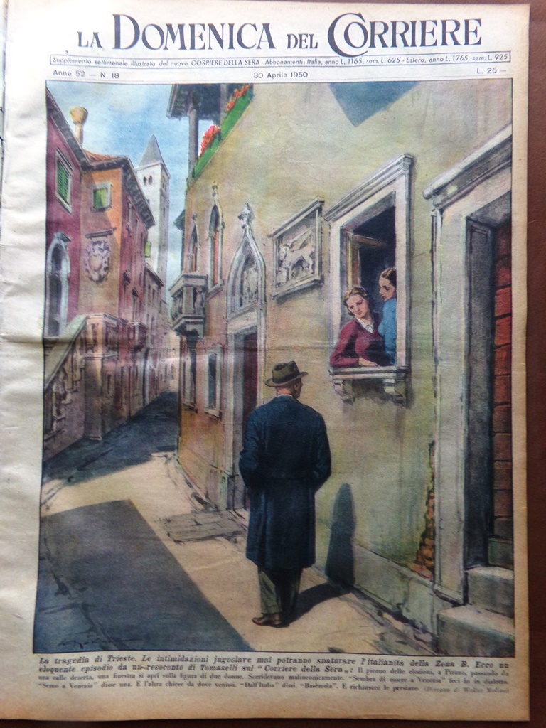 La Domenica del Corriere 30 Aprile 1950 Padre Pio Toscanini …