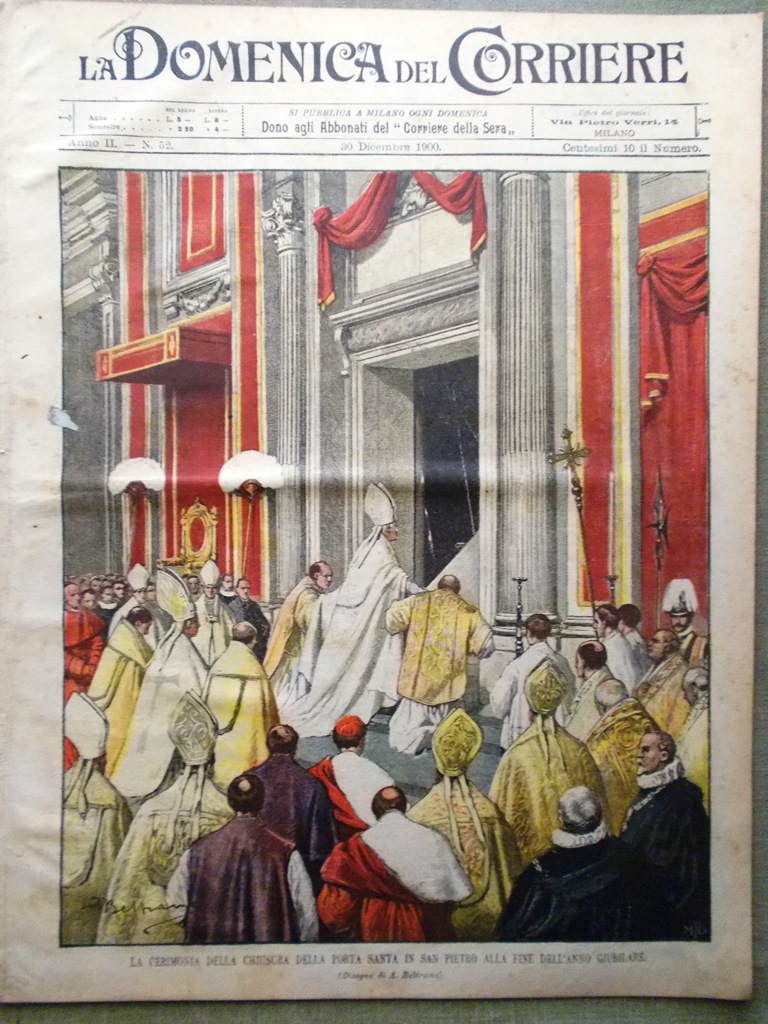 La Domenica del Corriere 30 Dicembre 1900 Cimarosa Sienkiewicz Butti …