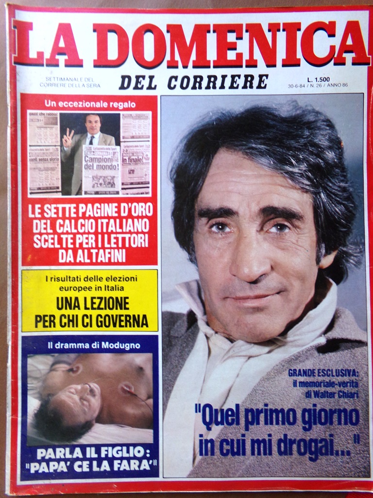 La Domenica del Corriere 30 Giugno 1984 Chiari Modugno Berlinguer …