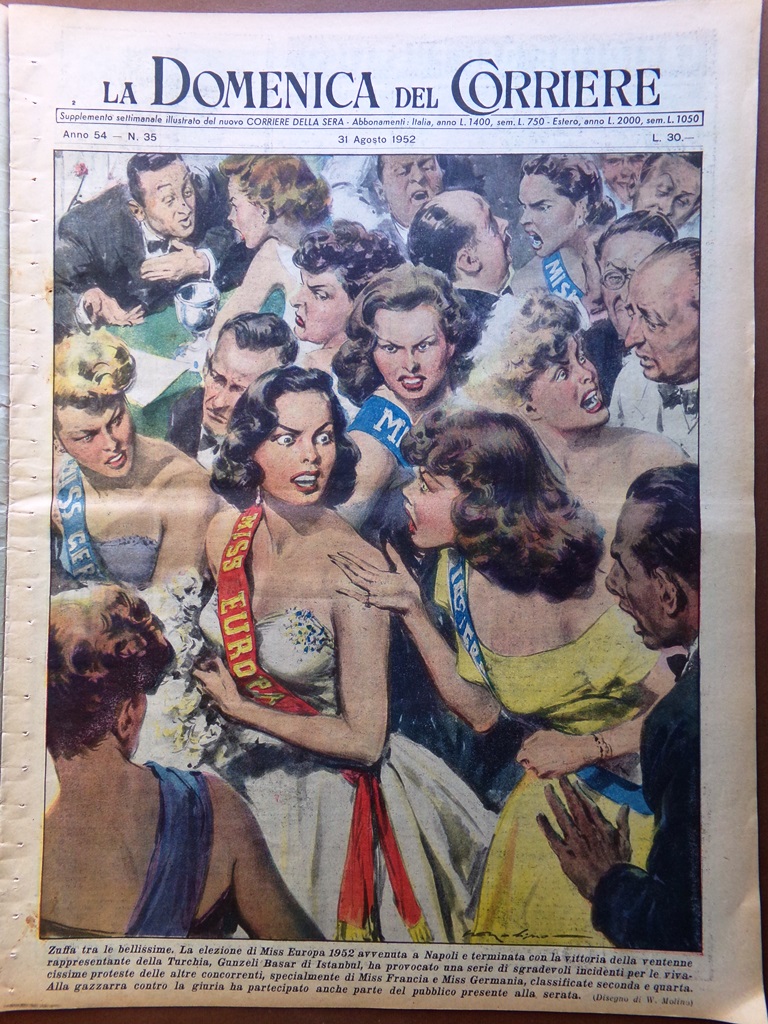 La Domenica del Corriere 31 Agosto 1952 Marziani su Londra …