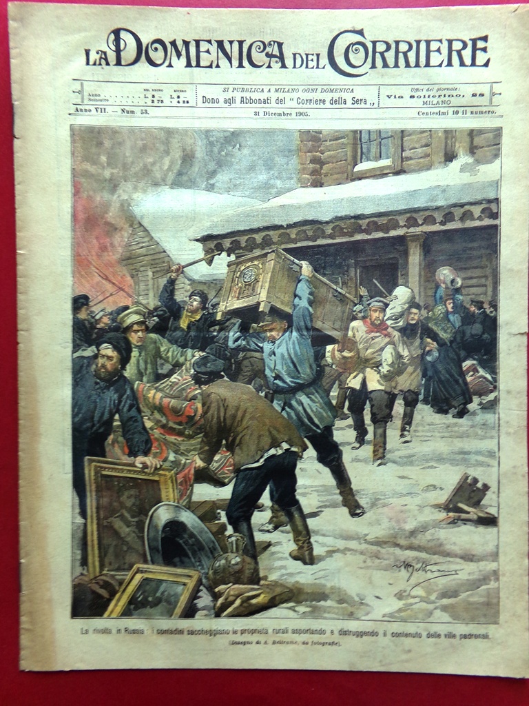 La Domenica del Corriere 31 Dicembre 1905 Sebastopoli Natale in …