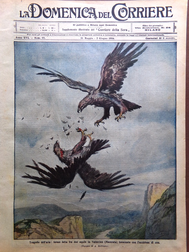 La Domenica del Corriere 31 Maggio 1914 Nonantola Langwies Rocca …