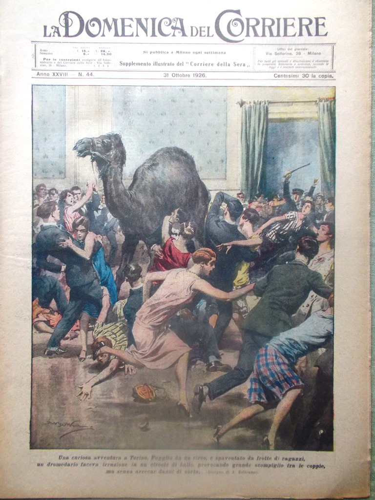 La Domenica del Corriere 31 Ottobre 1926 Coppa Garda Vendemmia …