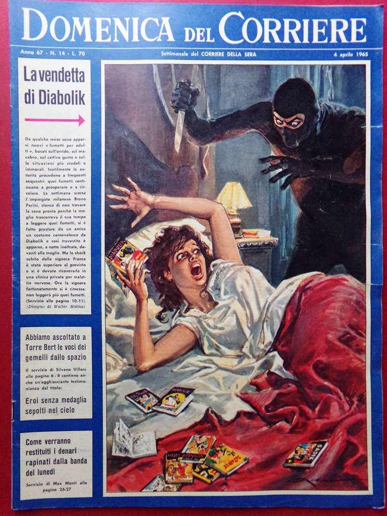 La Domenica del Corriere 4 Aprile 1965 Howard Belokonev Eroi …