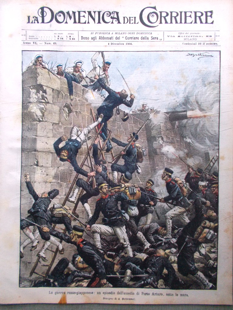 La Domenica del Corriere 4 Dicembre 1904 Port Arthur Simboli …