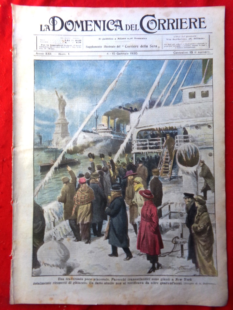 La Domenica del Corriere 4 Gennaio 1920 Musulmane Croce Rossa …