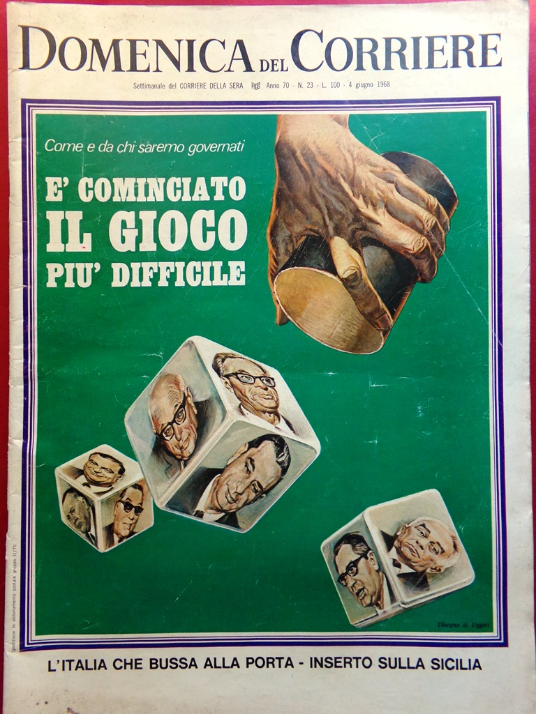 La Domenica del Corriere 4 Giugno 1968 Duvalier Papa Doc …