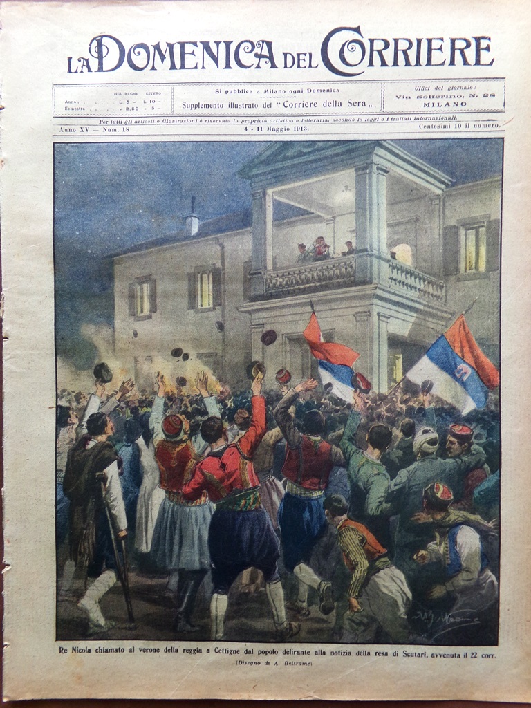 La Domenica del Corriere 4 Maggio 1913 Fiera Lentini Libia …