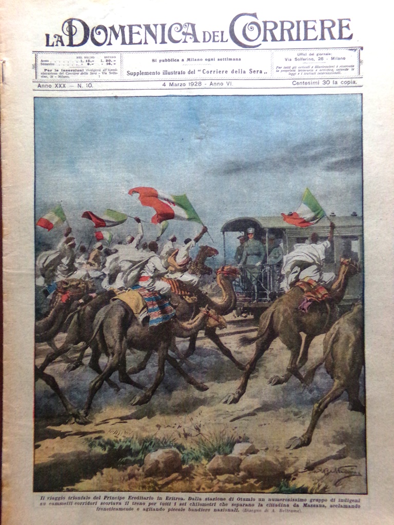 La Domenica del Corriere 4 Marzo 1928 Pompei Sindacati Josephine …