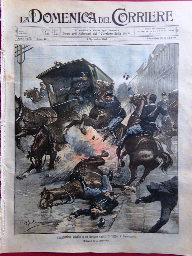 La Domenica del Corriere 4 Novembre 1906 Chartres Kopenick Disastro …