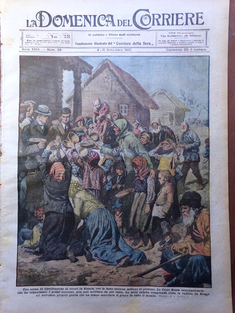 La Domenica del Corriere 4 Settembre 1921 Dirigibile R38 Shackleton …