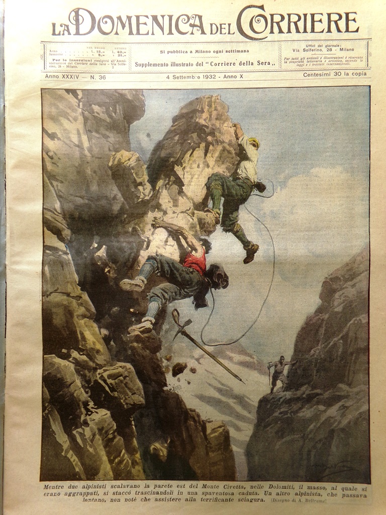 La Domenica del Corriere 4 Settembre 1932 Manovre Ellero Gorilla …