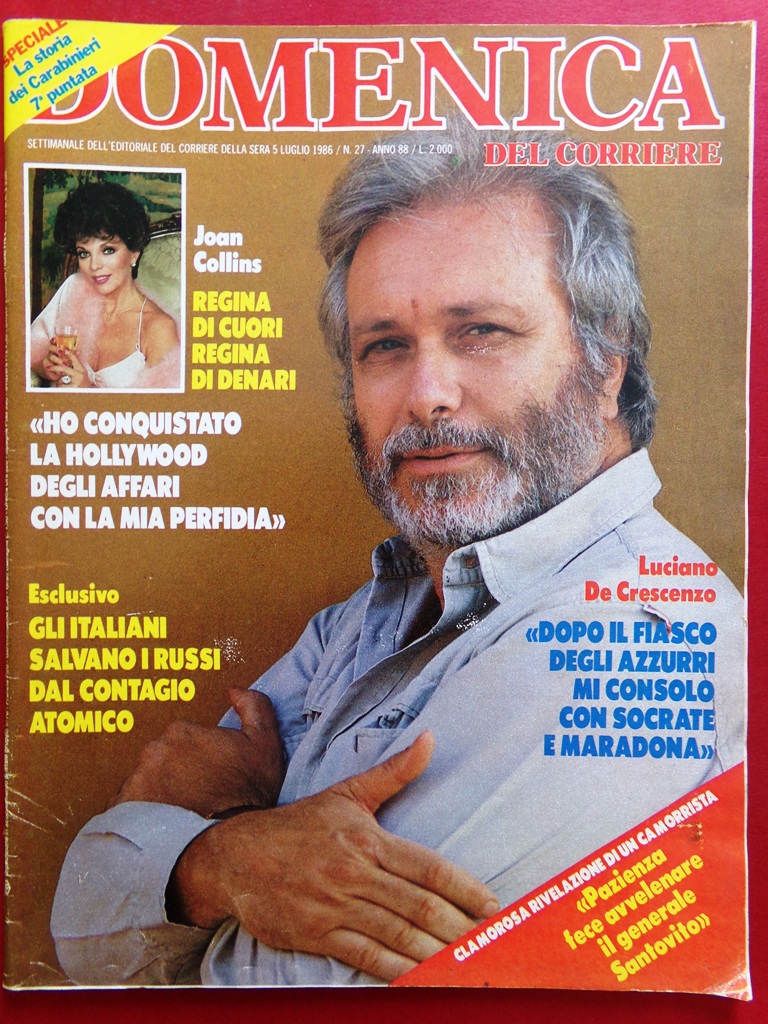La Domenica del Corriere 5 Luglio 1986 Chernobyl Bearzot Broome …