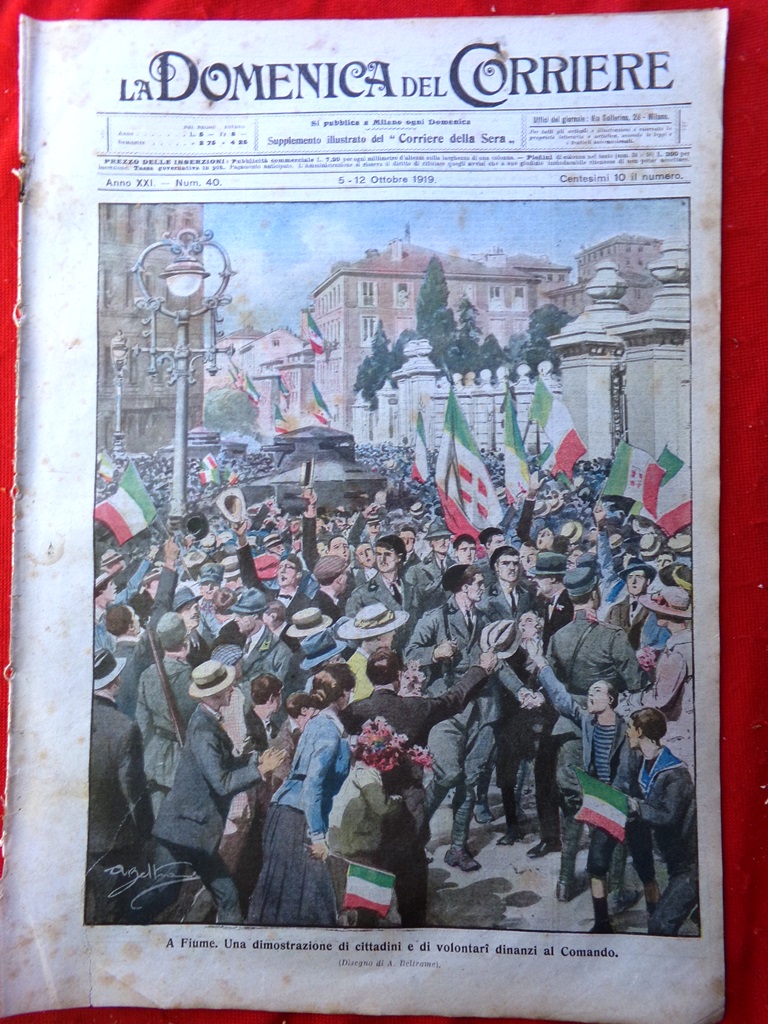 La Domenica del Corriere 5 Ottobre 1919 Dervisci Valbanera Chiesa …