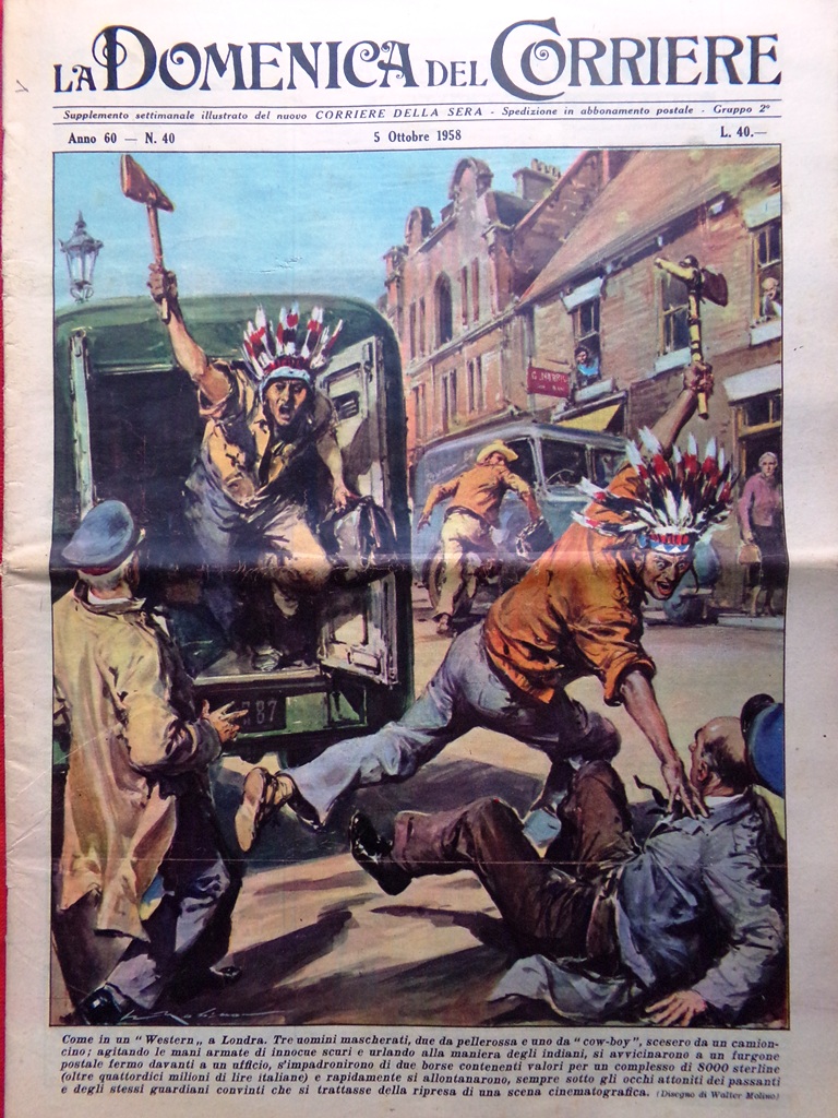 La Domenica del Corriere 5 Ottobre 1958 Rivière Luther King …