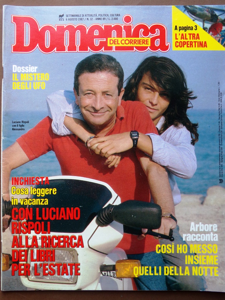 La Domenica del Corriere 6 Agosto 1987 Alieni Faide Calabria …