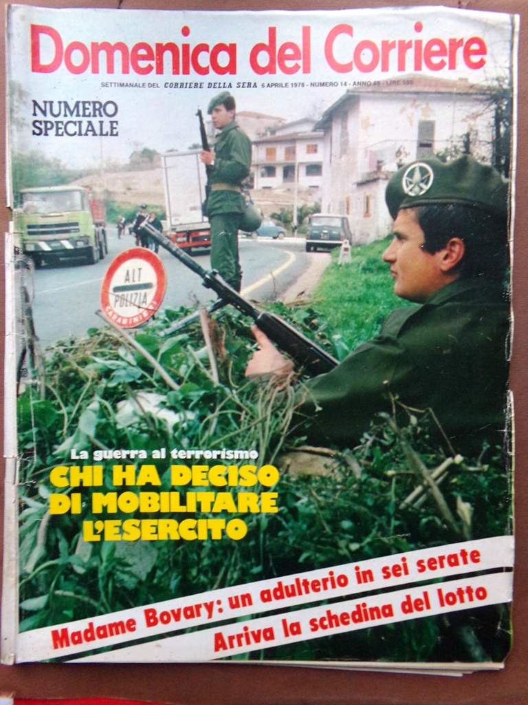 La Domenica del Corriere 6 Aprile 1978 Aldo Moro Massoneria …