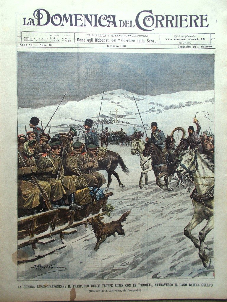 La Domenica del Corriere 6 Marzo 1904 Bennett Cosenza Carnevale …