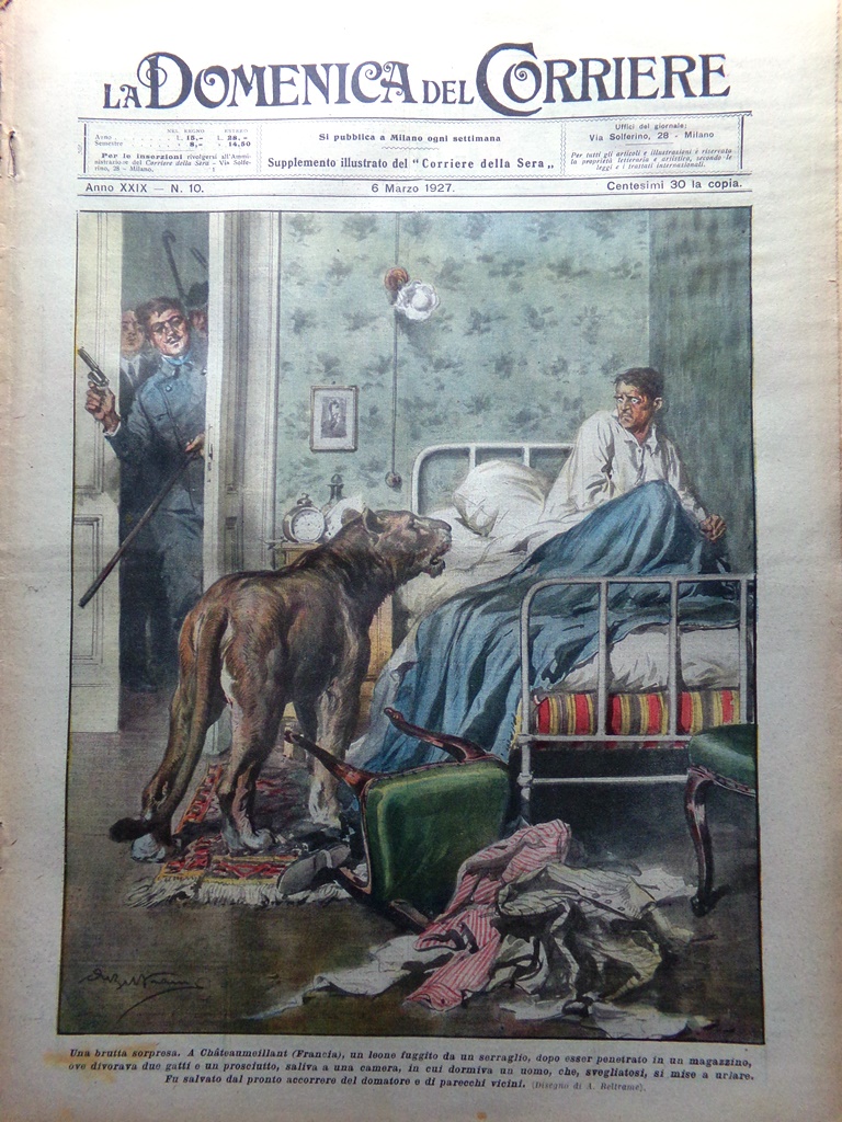 La Domenica del Corriere 6 Marzo 1927 Stresemann Edison Ford …