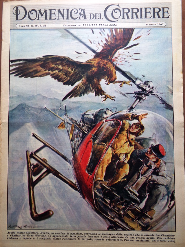 La Domenica del Corriere 6 Marzo 1960 Ghiglione Chessman Melone …