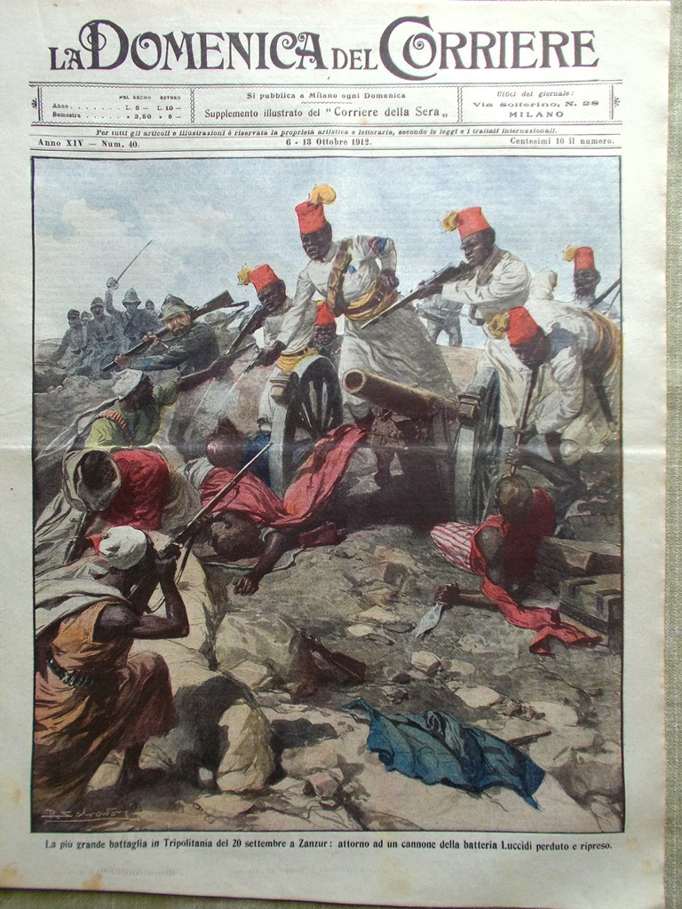 La Domenica del Corriere 6 Ottobre 1912 Derna Friuli Maria …