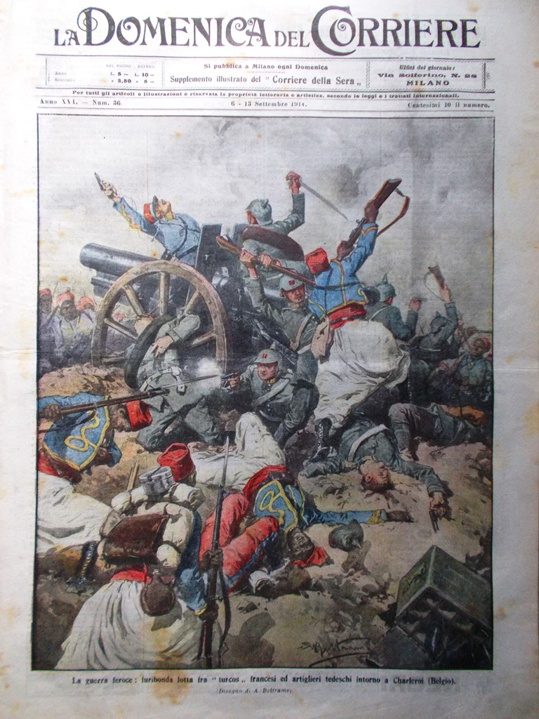 La Domenica del Corriere 6 Settembre 1914 WW1 Russia Papa …