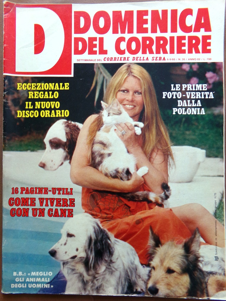 La Domenica del Corriere 6 Settembre 1980 Rettore Sciopero Polonia …