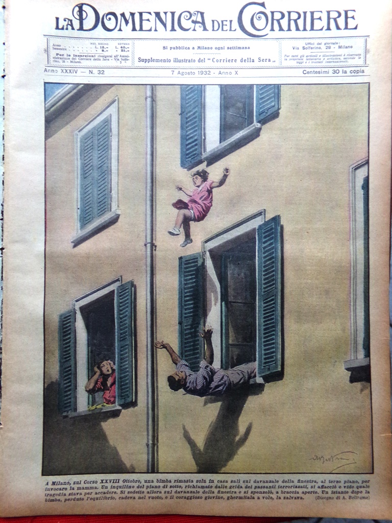 La Domenica del Corriere 7 Agosto 1932 Porterba Isola di …