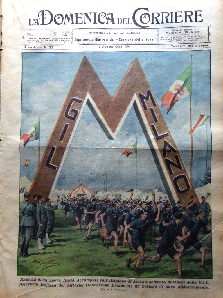 La Domenica del Corriere 7 Agosto 1938 Giro Francia Tour …
