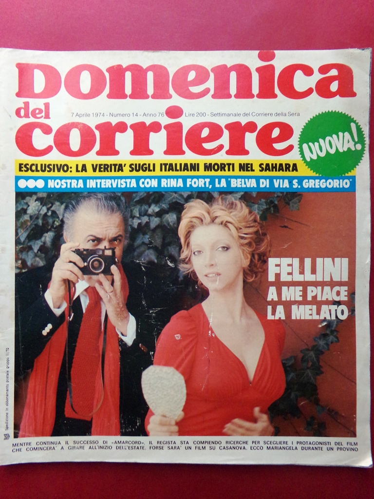 La Domenica del Corriere 7 Aprile 1974 Noschese Feisal Streisand …
