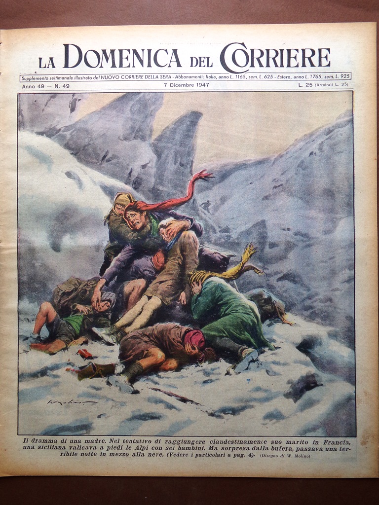 La Domenica del Corriere 7 Dicembre 1947 Bennett Oberon Spiriti …