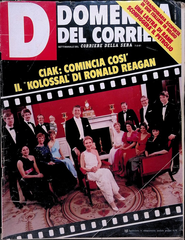 La Domenica del Corriere 7 Febbraio 1981 Sanremo Carlo Rambaldi …