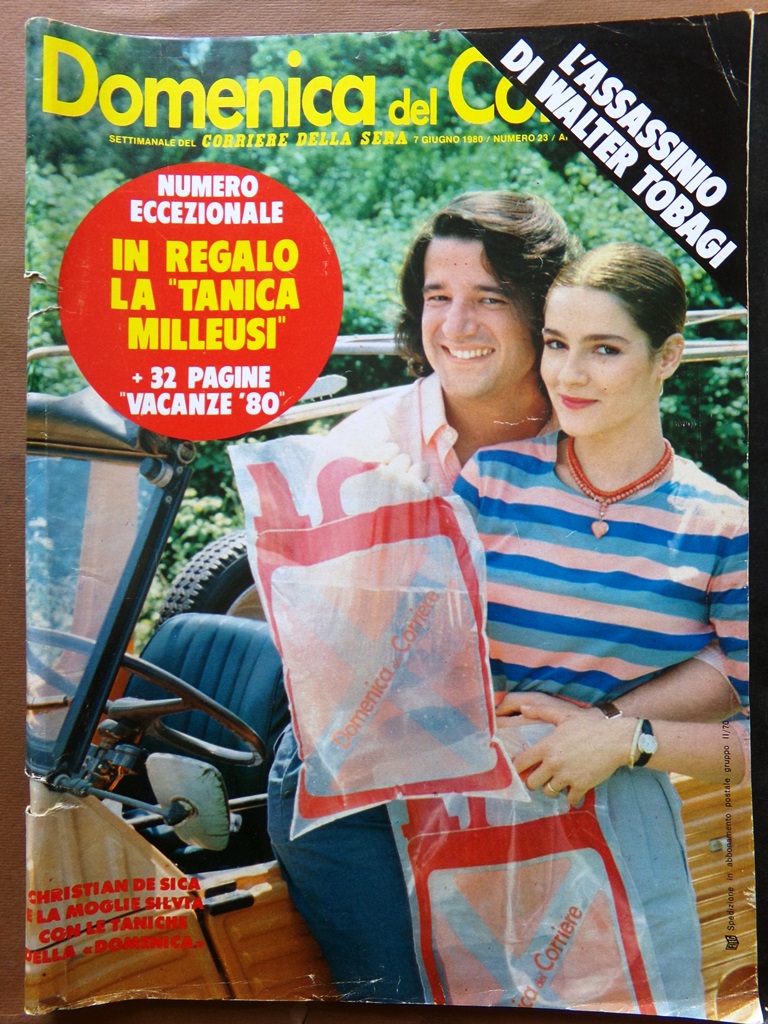 La Domenica del Corriere 7 Giugno 1980 Walter Tobagi Grace …