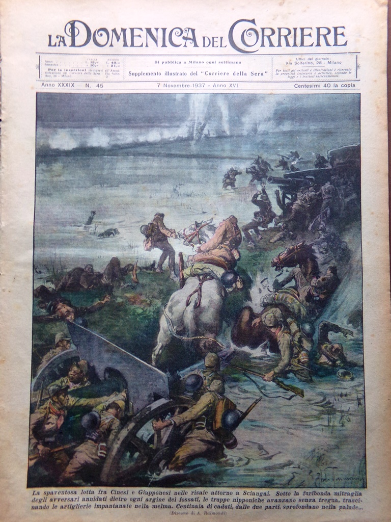 La Domenica del Corriere 7 Novembre 1937 Francisco Franco Pellegrini …