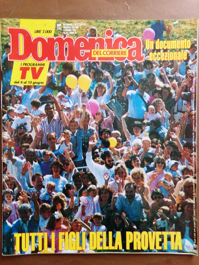 La Domenica del Corriere 8 Giugno 1989 Sacchi Venier Magnani …