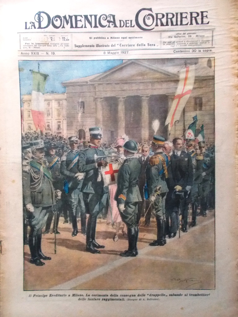 La Domenica del Corriere 8 Maggio 1927 Sacco e Vanzetti …