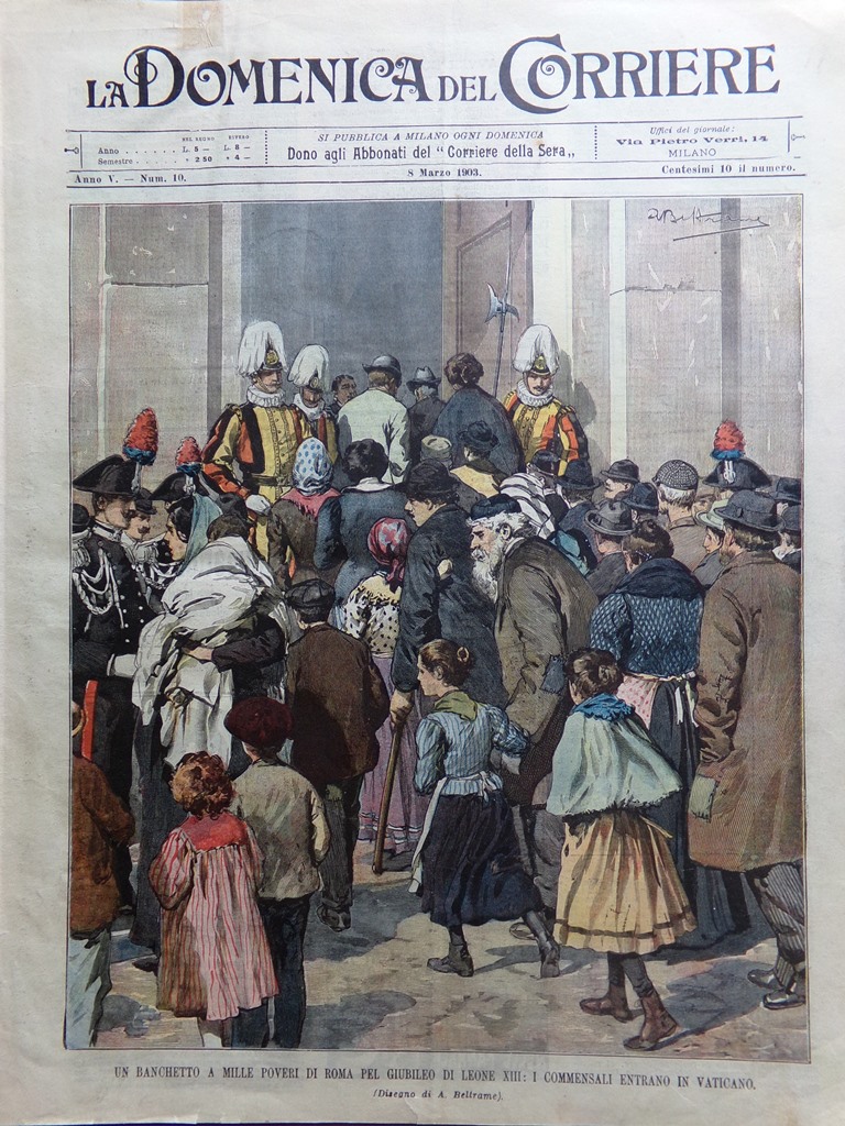 La Domenica del Corriere 8 Marzo 1903 Legouvé Nizza Siviglia …