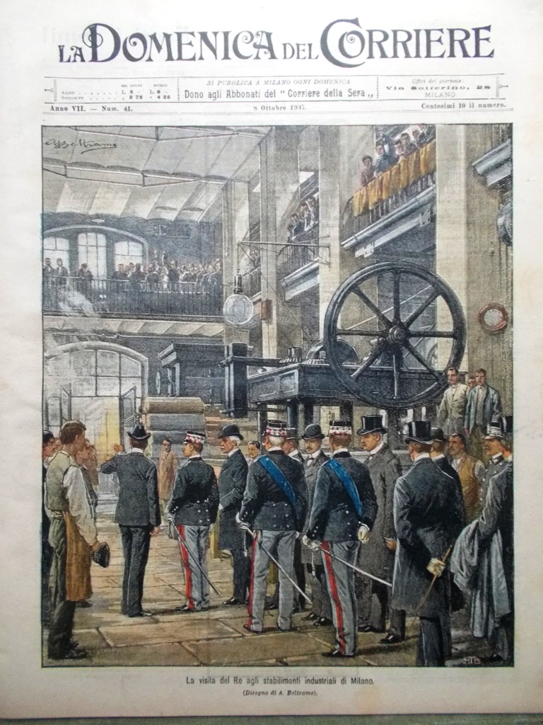 La Domenica del Corriere 8 Ottobre 1905 Sacconi Somalia Ungheria …