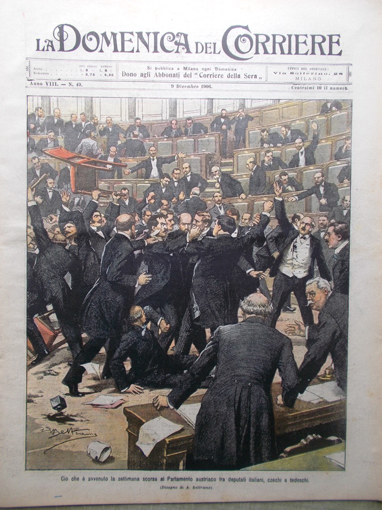 La Domenica del Corriere 9 Dicembre 1906 Carducci Spedizione Peary …