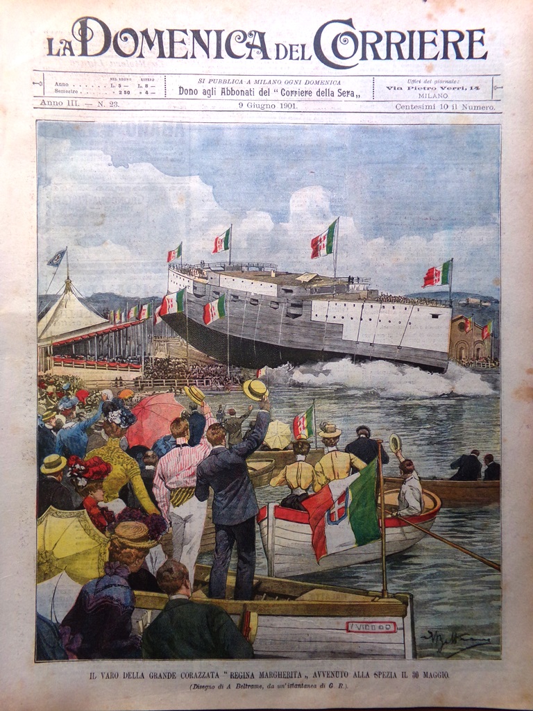 La Domenica del Corriere 9 Giugno 1901 Upsala Morelli Segnali …