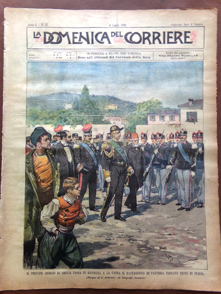 La Domenica del Corriere 9 Luglio 1899 Teodorico Ravenna Briganti …