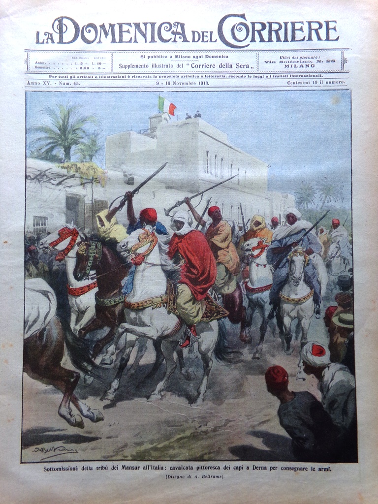 La Domenica del Corriere 9 Novembre 1913 Emmy Destinn Vigliena …