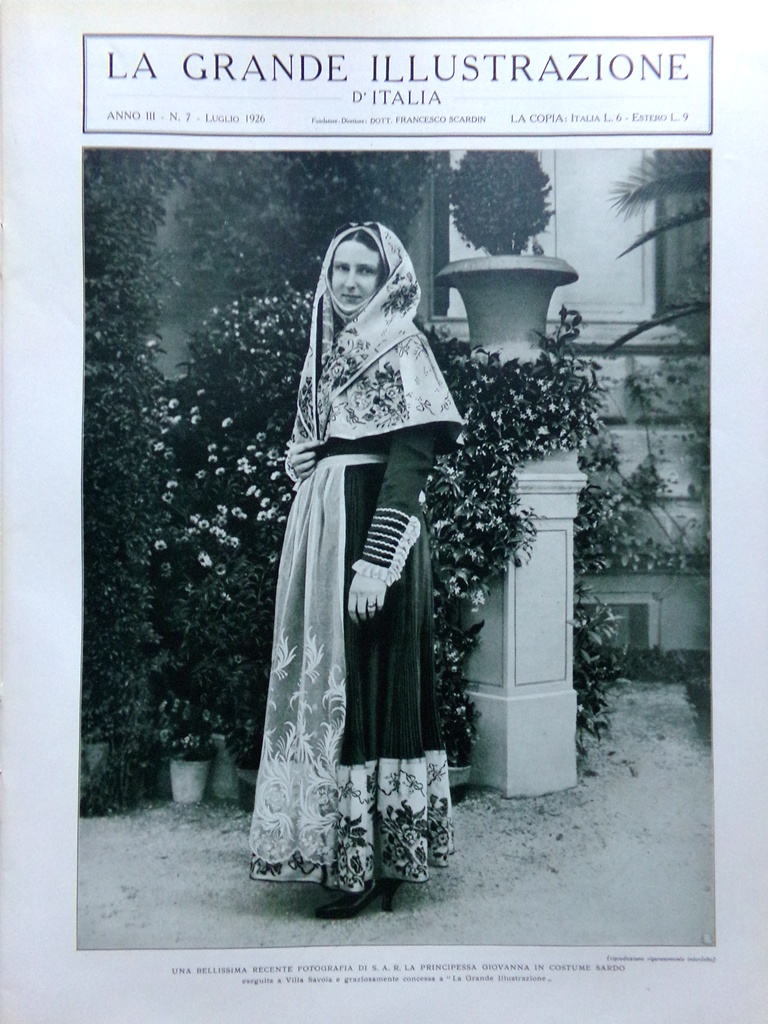 La Grande Illustrazione d'Italia Luglio 1926 Palio Siena Chiavari Usmate …