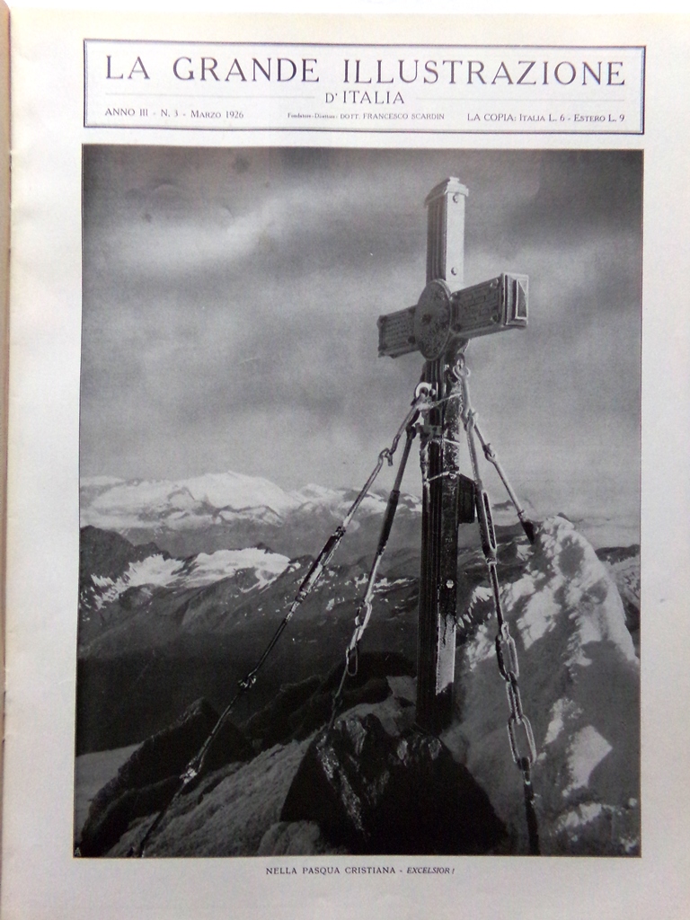La Grande Illustrazione d'Italia Marzo 1926 Milano Rubinstein Tripoli Vaticano