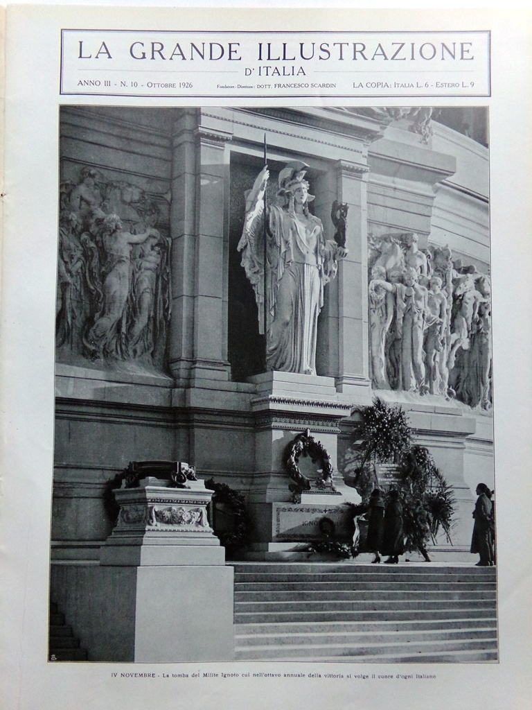 La Grande Illustrazione d'Italia Ottobre 1926 Bernina Santa Margherita Beethoven