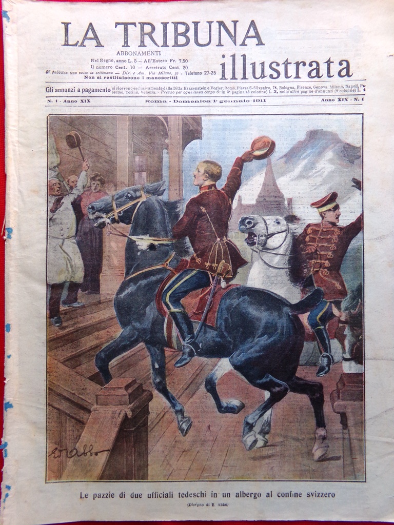 La Tribuna Illustrata 1 Gennaio 1911 Gods Bible Scholl Canale …