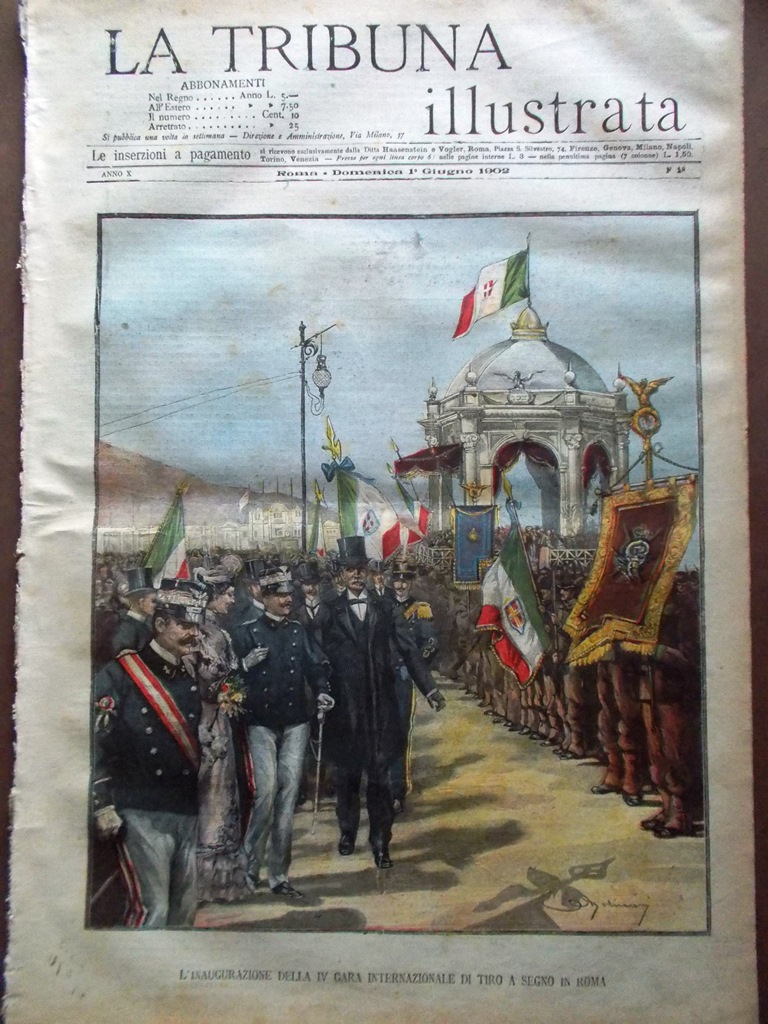 La Tribuna Illustrata 1 Giugno 1902 Napoletani Montevergine Martinica Spiritismo