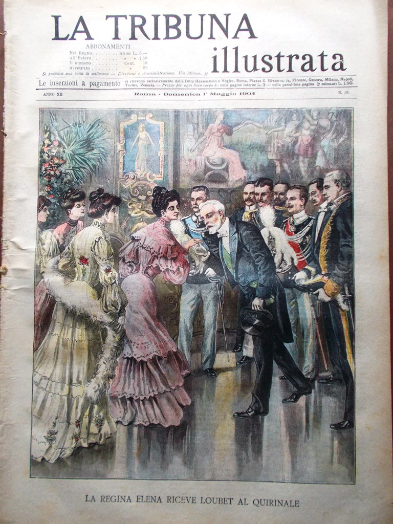 La Tribuna Illustrata 1 Maggio 1904 Tragedia Pragelato Loubet Feste …
